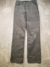VTG Levi's 517 Corduroy Grey Pants Boot Cut Tag 30x30 Fits True USA Made 90s