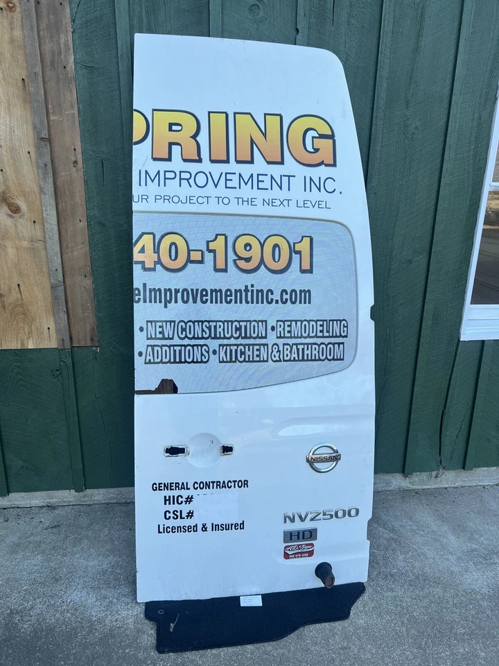 2012-2016 Nissan NV 2500 Rear Right Back Door  Shell High Roof OEM. No Shipping - Image 3 of 4