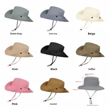 Wide Brim Waterproof Quick Drying Bucket Sun Hat Boonie Hat for Fishing Camping