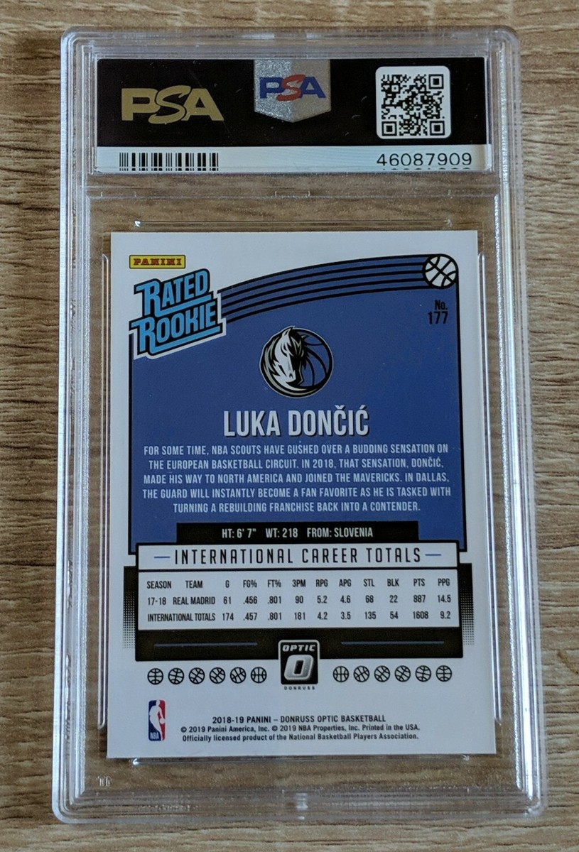 2018 PANINI DONRUSS OPTIC #177 LUKA DONCIC ROOKIE PSA 10 | eBay