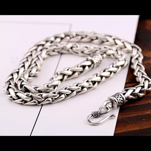 FEEL STYLE Men Necklace Stainless Steel Chain 925 Silver Rope Chains 3-5mm  Twist Rope Box Necklace 14-30 Inch Necklaces for Mens Women Boy Teen Jewelry  Gift - Walmart.com