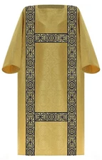 Gold/blue Gothic Dalmatic with stole Vestment Dalmatique Dalmática DF481GN25