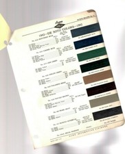 1942 DeSOTO Color Chip Paint Sample Brochure / Chart:  De Soto