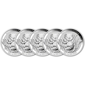2021 P Australia Silver Koala 1 oz $1 - BU - Five 5 Coins