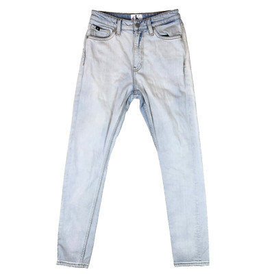 Calvin Klein Hellblau Denim Slim Leg Jeans Hose Größe Herren 27W 30L