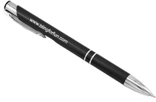 Stylo à Bille Vintage RITE-O-GRAPH Années 70 - Plastique Transparent & Métal Doré - Occasion Très Bon État