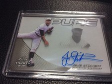 2014 LEAF TRINITY Baseball Jake Stinnett RC AUTO AUTOGRAPH GLASS PURE