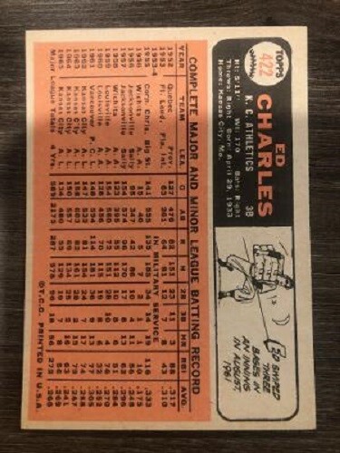 1966 TOPPS BASEBALL CARDS SET BREAK CARDS RANGE EXCELLENT - NEAR MINT - MINT - Picture 290 of 300