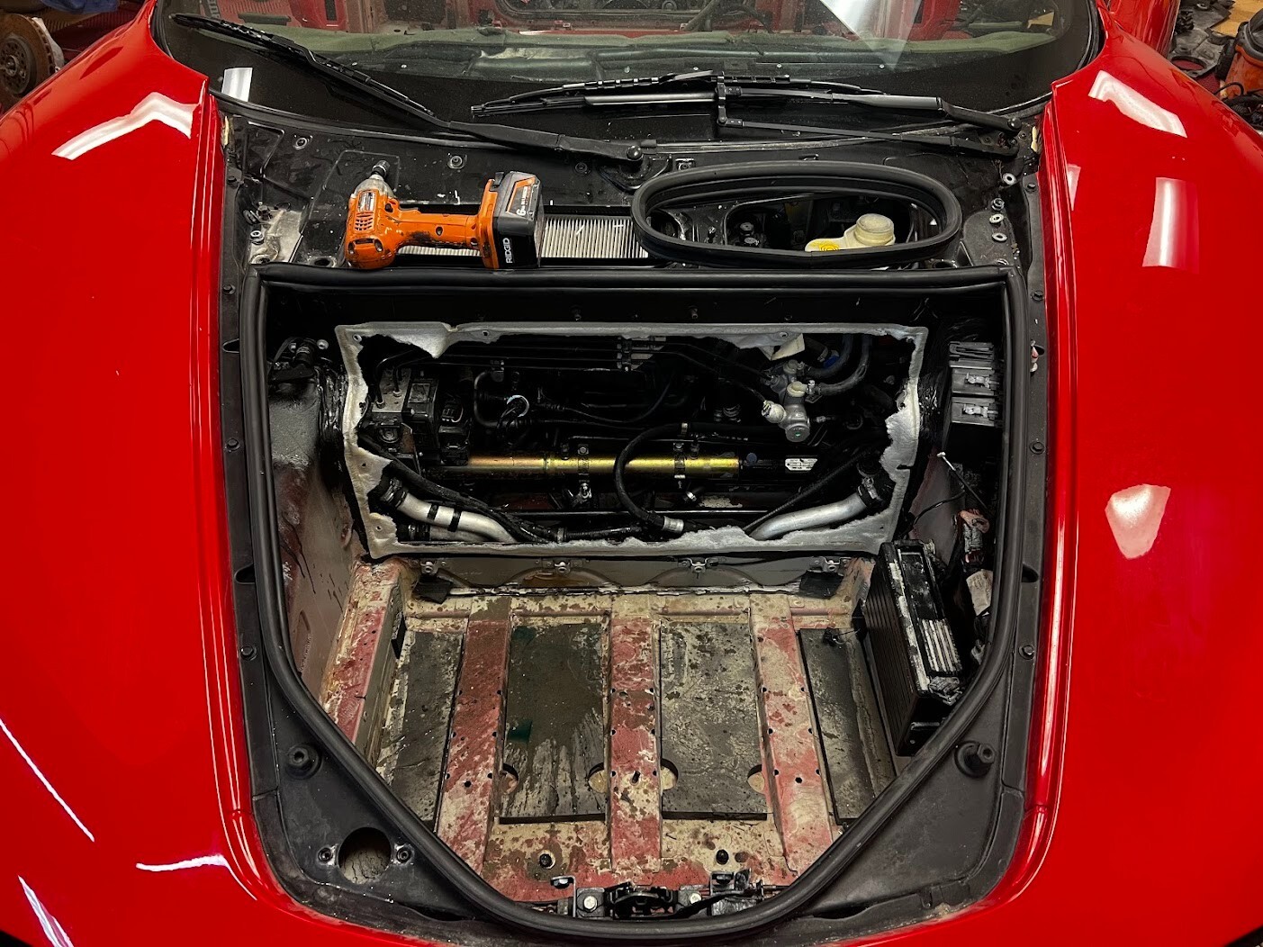 Ferrari F430 Spyder Spider Front Hood Bonnet OEM Rosso Corsa 3500 mile car
