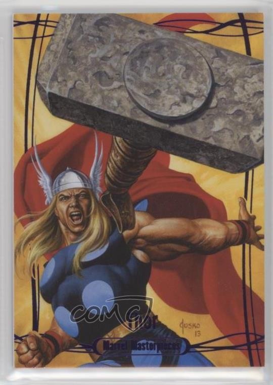 2016 Upper Deck Marvel Masterpieces Epic Purple 186/199 Thor #81 0nc