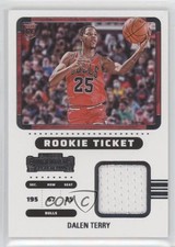 2022-23 Panini Contenders Rookie Ticket Swatches Dalen Terry #RTS-DTC 0c6
