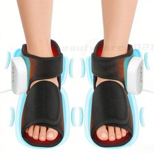 Air Compression Foot Ankle Massager with Heat for Plantar Fasciitis Pain Relief