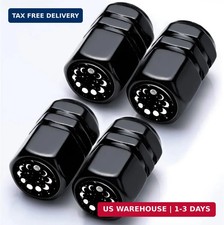 4pack Moon Car Tire Valve Stem Caps Aluminum Valve Stem Covers Air Cap Corrosi
