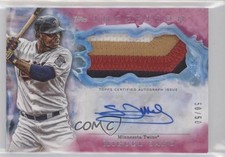 2017 Topps Inception Magenta 50/50 Miguel Sano #IAP-MS Patch Auto 12xs