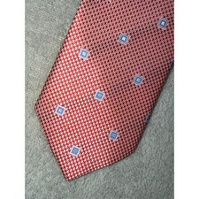 Ontrends Kids Red Geometric Pattern Tie Boys Necktie NWOT
