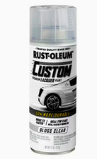 Clear, Rust-Oleum Automotive Custom Lacquer Gloss Spray Paint-323383, 11 oz
