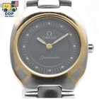OMEGA Seamaster Polaris Vintage Gold Silver Brack Dial 795.1022 Women's [Exc+5]