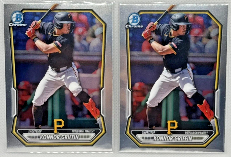 KONNOR GRIFFIN X(2) 2026 BOWMAN CHROME PROSPECT CARDS #BCP-92 PITTSBURGH PIRATES