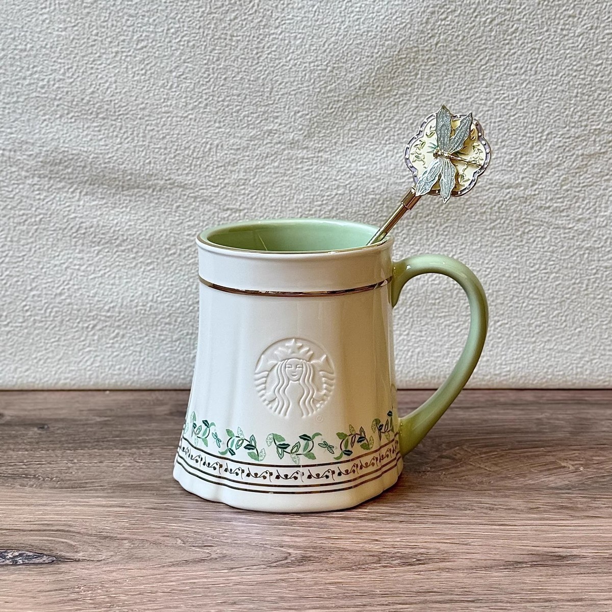 Starbucks China 2026 Spring Auspicious Pattern 14oz Mug w/Stirrer