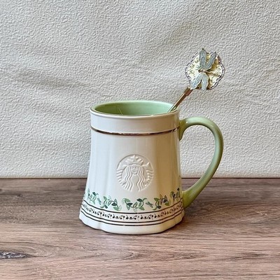 Starbucks China 2026 Spring Auspicious Pattern 14oz Mug w/Stirrer
