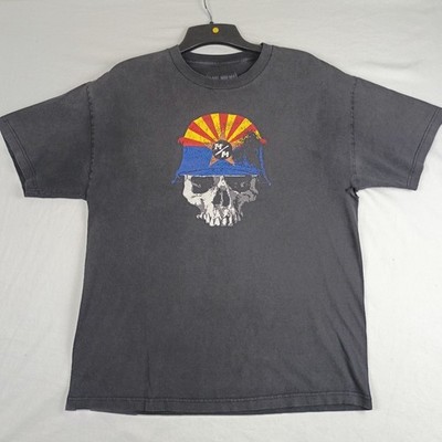 VINTAGE Y2K METAL MULISHA SHIRT Men s Black 2XL XXL Skull Distressed Faded
