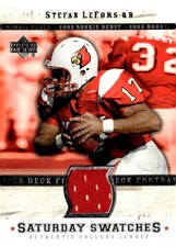 STEFAN LEFORS 2005 UD ROOKIE DEBUT GAME-USED JERSEY LOUISVILLE CARDINALS 