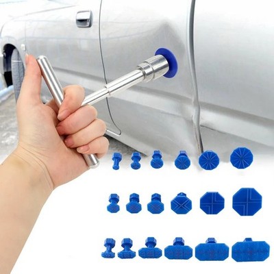 Car Dent Repair Puller Kit 18Pcs Glue Tabs T-Handle Paintless Dent Removal Tool