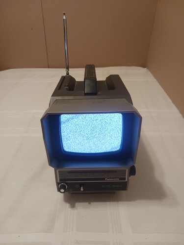 Panasonic CRT TR-5045P tragbarer UHF/VHF TV funktioniert Vintage 1984 ohne Kabel