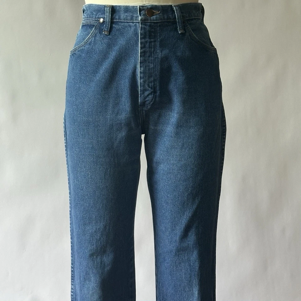 De colección Wrangler 13MWZ Mujer’s Corte Vaquero Cintura Alta Pierna Recta Hecho en EE. UU. 27x29 Foto 4 de 4