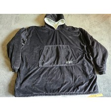The Comfy Wearable Blanket Hoodie Unisex One Size Black Excellent Sherpa Lined