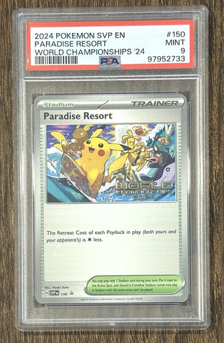 Paradise Resort graded PSA 9 for sale on eBay
