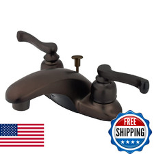 Kingston Brass KB8625FL Royale 4" Centerset Bathroom Faucet, 4-1/4 inch in Spout