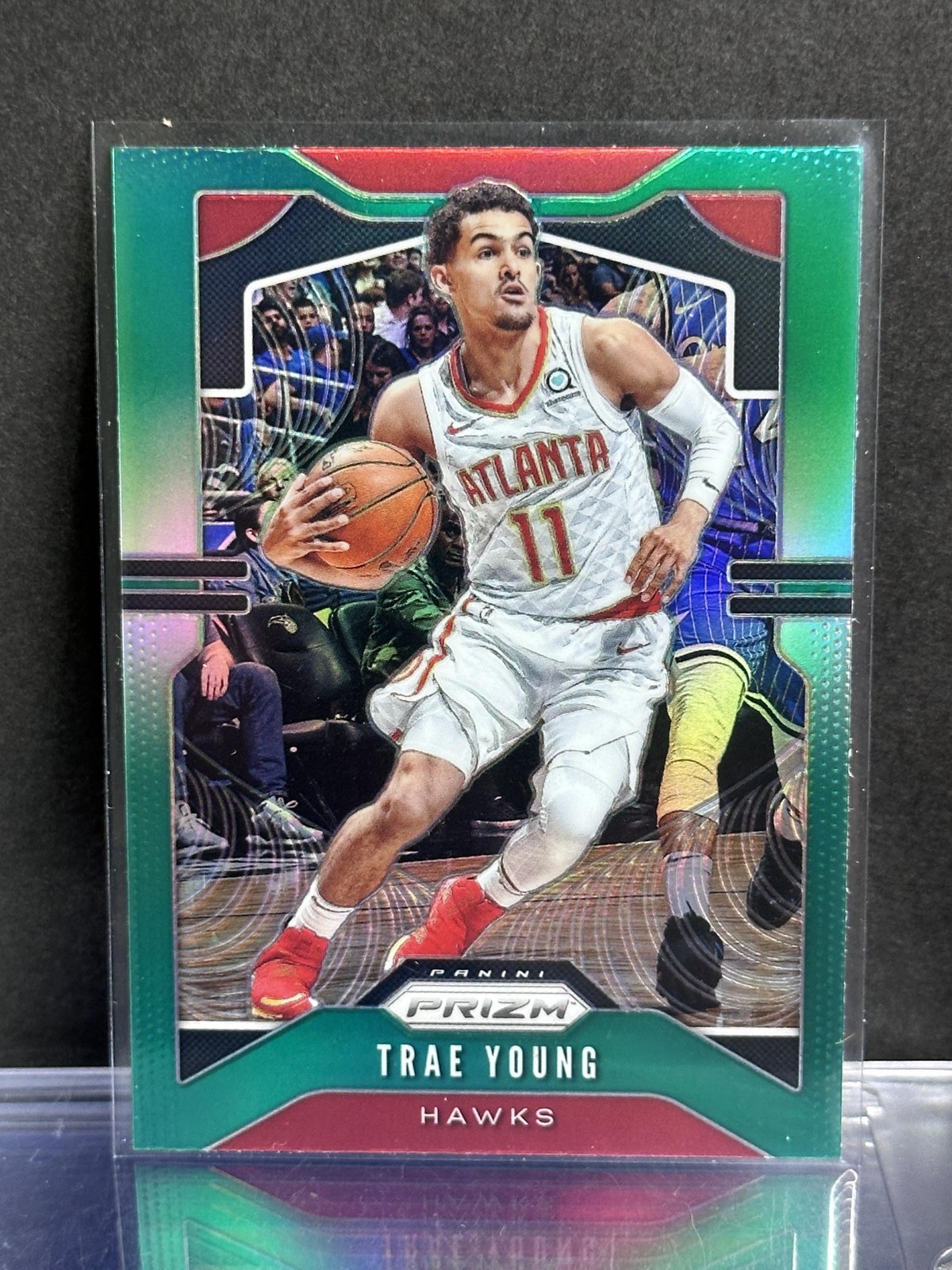 2019-20 Panini Prizm #31 Trae Young Prizms Green Atlanta Hawks