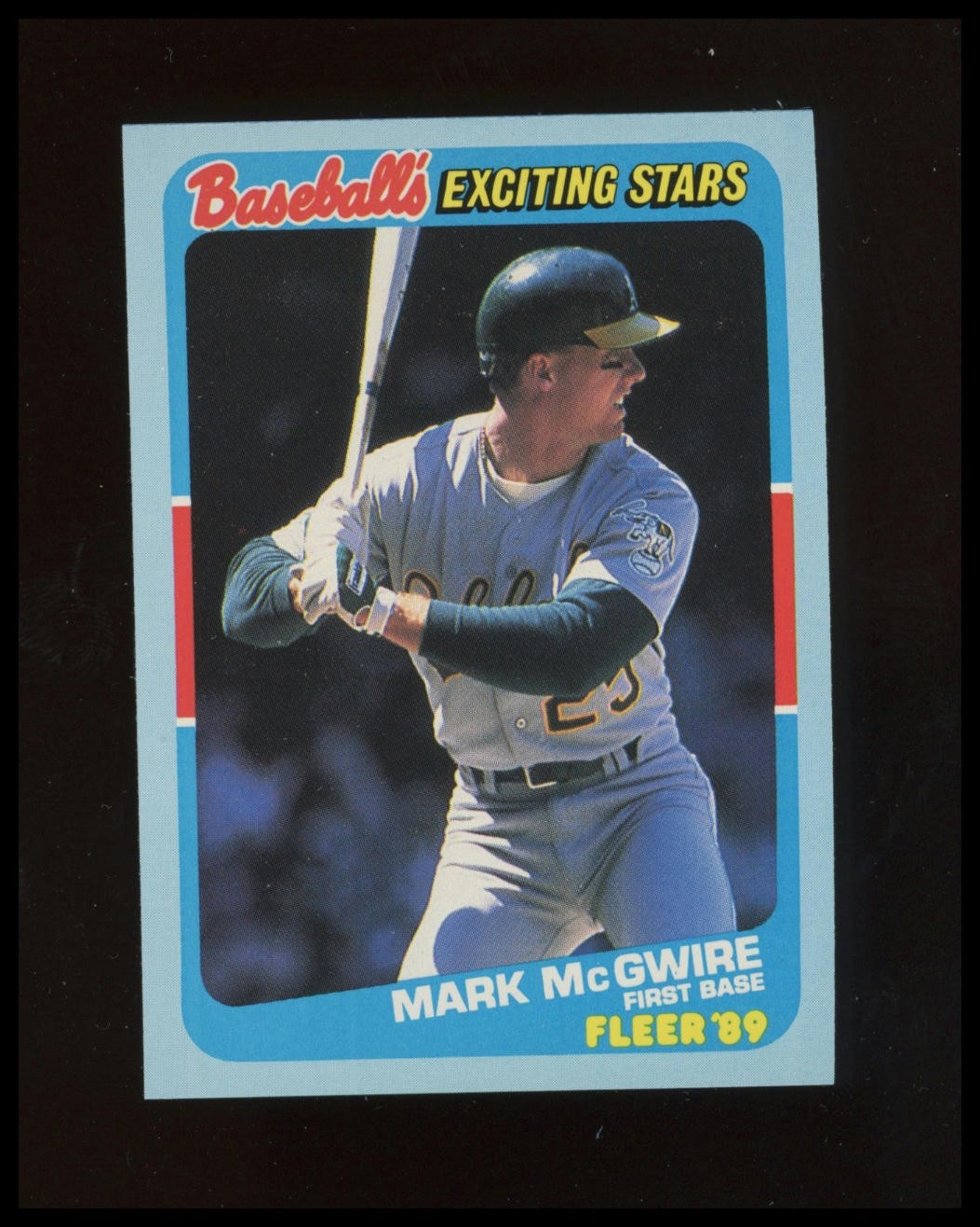 1989 Fleer Baseball's Exciting Stars #32 Mark McGwire Baseball Card