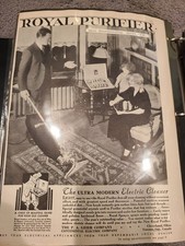 1932 Royal Purifier Vacuum Cleaner Vintage Print Ad Electric Cleaner 1930s