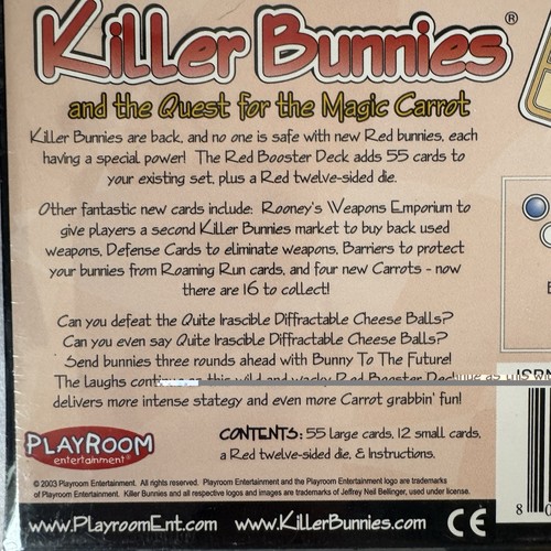 Killer Bunnies Quest Magic Carrot RED Booster Deck Spielzimmer NEU SEALED 2003 - Bild 8 von 15