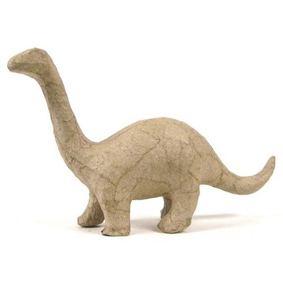 Decopatch Papier-Mache Small Animal Figurines - 4 1/2 to 5'' - Brontosaurus