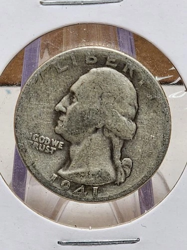 1941-P Washington Quarter Raw AG (Details)
