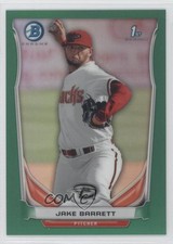 2014 Bowman Prospects Chrome Green Refractor 40/75 Jake Barrett #BCP11 y0i