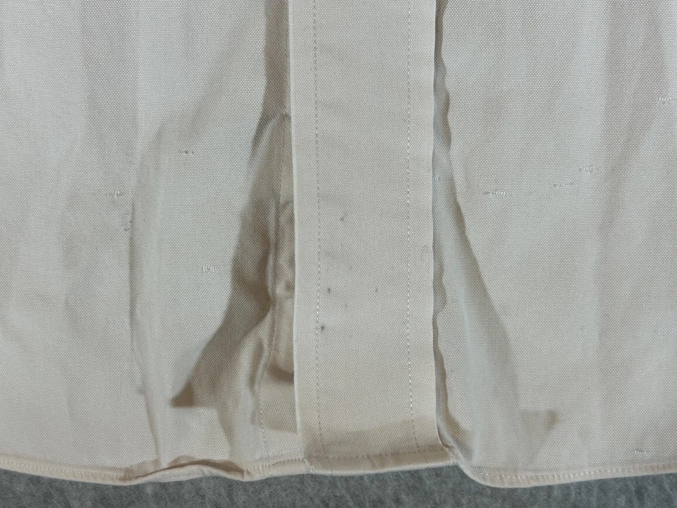 Brooks Brothers Shirt Men XL Beige Madison Long Sleeve Button Formal Office 17.5 - Image 4 of 4