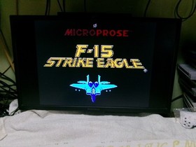 #735 F-15 Strike Eagle Nintendo NES Completo di scatola, manuale, testato