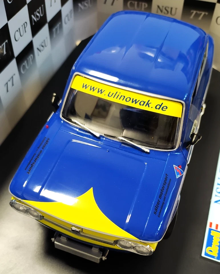 REVELL 1:18 AUTO DIE CAST NSU TT CUP RACING #549 H. KUNZ ART 08459 - Immagine 3 di 4