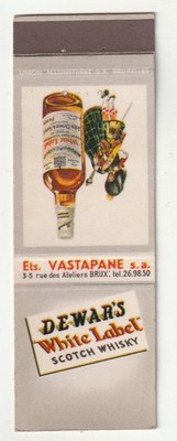 MATCHBOOK COVER - DEWAR'S WHITE LABEL SCOTCH WHISKY
