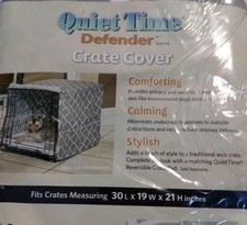 Midwest QuietTime Defender Dog Crate Cover, Medium, Gray