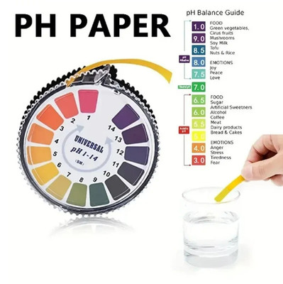 pH Test Paper Roll 1-14 Universal Litmus Strip 16.4ft Lab NEW