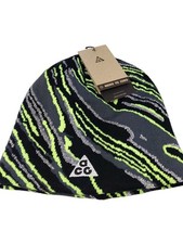 Nike ACG Peak Big Bend Reflective Beanie Black Gray Green OSFM HV7016-077