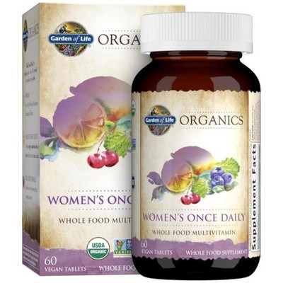 11/26 Garden of Life Organics Multivitamin for Women - Women's Once Daily Multi