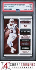 2018 PANINI CONTENDERS DRAFT PICKS #24 DAK PRESCOTT POP 3 PSA 10