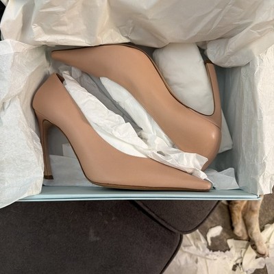 Lanvin Paris Women's Leather Swing Pumps Size 41 Brand New Box and Dust Bag
