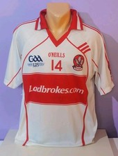 Derry 2009/11 GAA Doire MATCHWORN jersey shirt  O'neills Hurling Medium